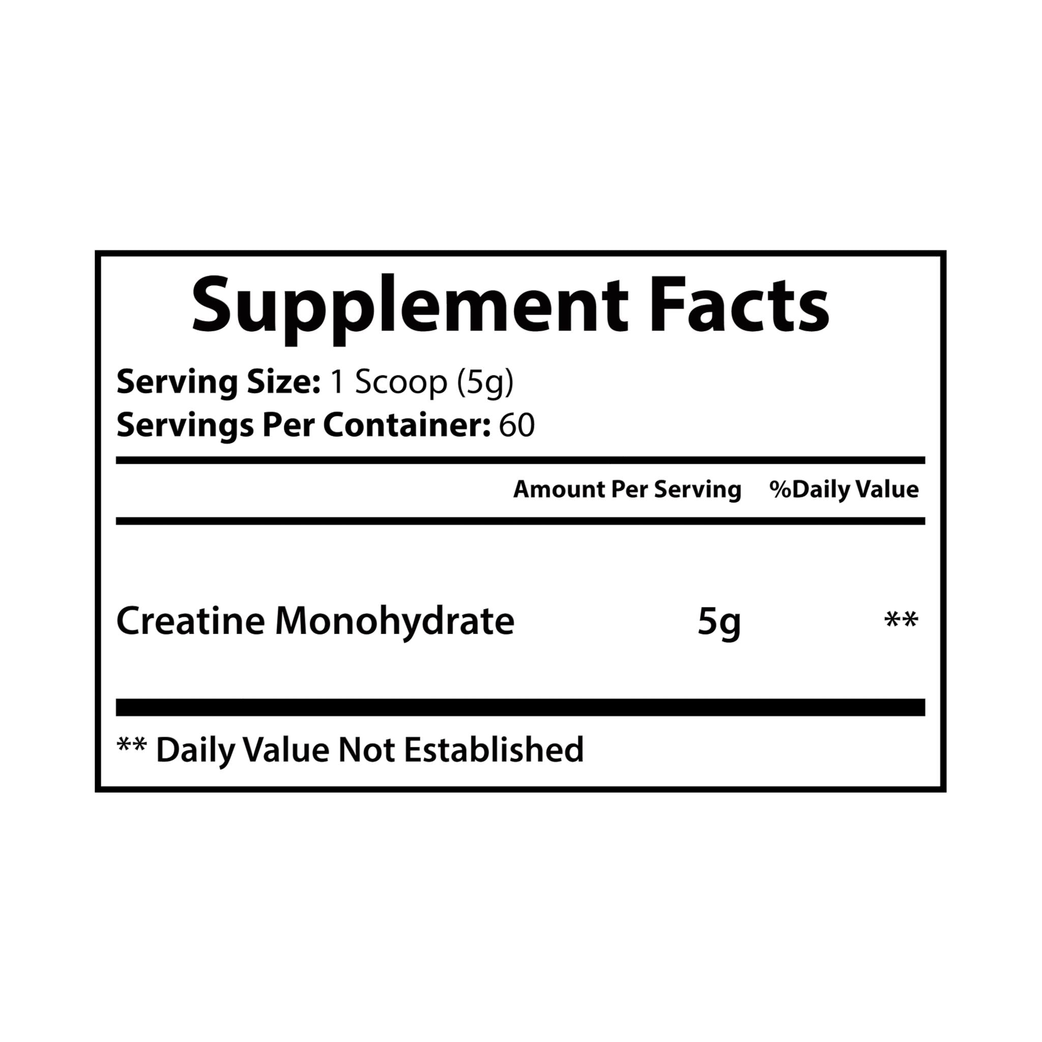 Spartan Creatine Monohydrate - Strength & Power (300g)